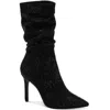 Thalia Sodi Raquell Womens Wide Calf Manmade Mid-calf Boots In Black