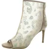 Thalia Sodi Shay Womens Laceless Man Made Ankle Boots In Multi