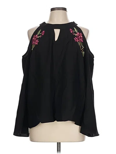 Pre-owned Thalia Sodi Sleeveless Blouse In Black