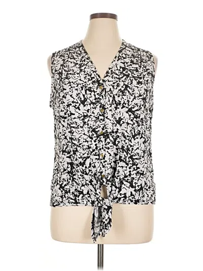Pre-owned Thalia Sodi Sleeveless Blouse In Black