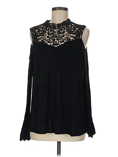 Pre-owned Thalia Sodi Sleeveless Blouse In Black