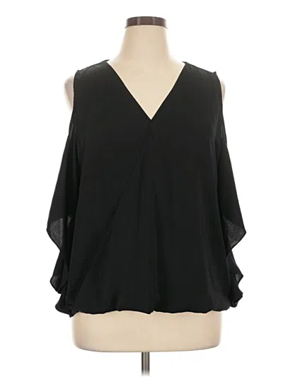 Pre-owned Thalia Sodi Sleeveless Blouse In Black