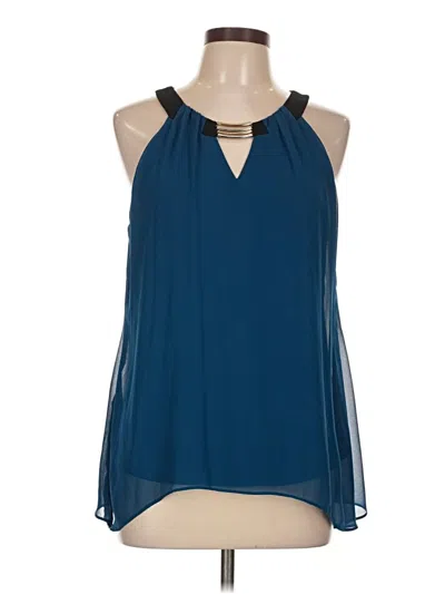 Pre-owned Thalia Sodi Sleeveless Blouse In Blue