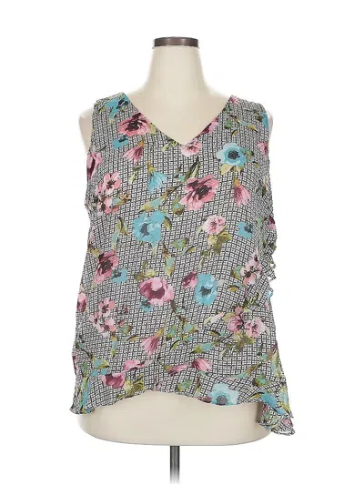 Pre-owned Thalia Sodi Sleeveless Blouse In Green