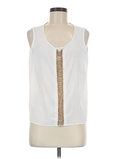 Pre-owned Thalia Sodi Sleeveless Blouse In Ivory
