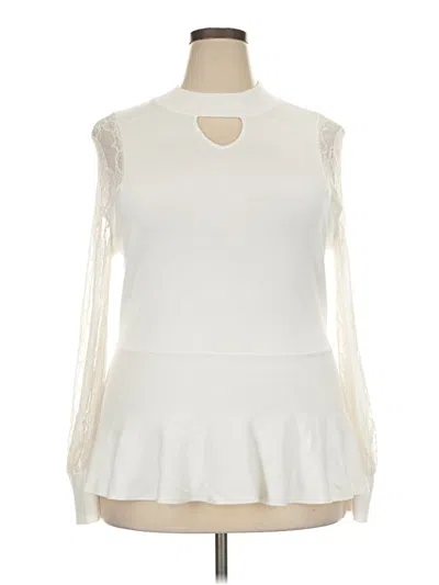 Pre-owned Thalia Sodi Sleeveless Blouse In Ivory