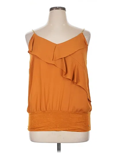 Pre-owned Thalia Sodi Sleeveless Blouse In Orange