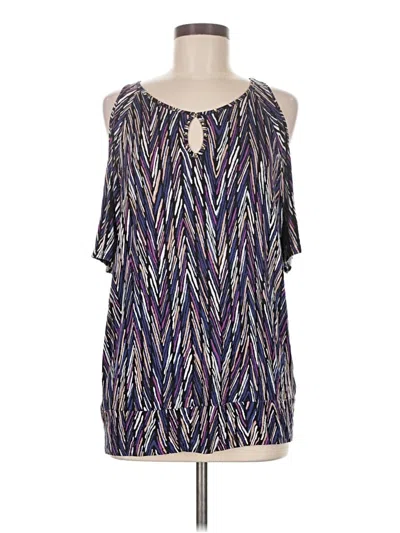 Pre-owned Thalia Sodi Sleeveless Blouse In Purple
