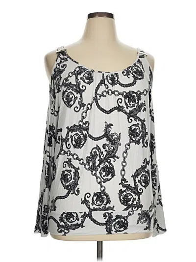Pre-owned Thalia Sodi Sleeveless Blouse In Silver