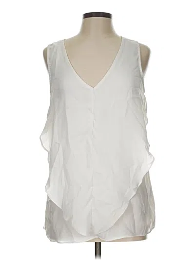Pre-owned Thalia Sodi Sleeveless Blouse In White