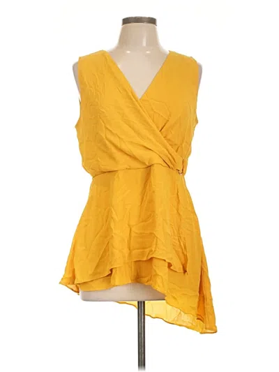 Pre-owned Thalia Sodi Sleeveless Blouse In Yellow
