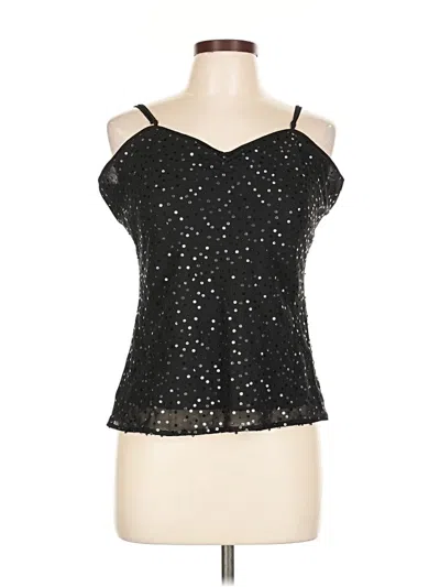 Pre-owned Thalia Sodi Sleeveless Top Black Halter Neckline Tops