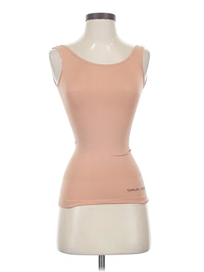 Pre-owned Thalia Sodi Tank Top Tan Strapless Neckline Tops