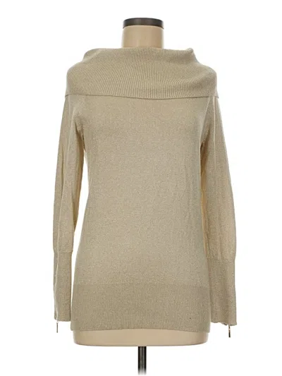 Pre-owned Thalia Sodi Turtleneck Sweater In Tan