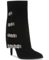 Thalia Sodi Nami Womens Embellished Man Made Mid-calf Boots In Black Mc
