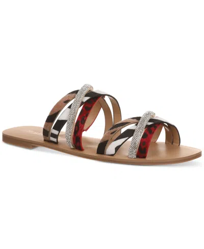 Thalia Sodi Women's Nari Slip-on Flat Sandals In Animal Multi