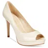 Thalia Sodi Womens Solid Manmade Pumps In Brown