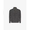 Thames Mens Black Lanceros Dot-print Cotton-blend Track Jacket In Multi