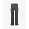 Thames Mens Grey Gerhard Straight-leg Wool-blend Trousers In Gray