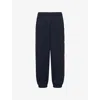 Thames Mens Navy Sunday Conrads Relaxed Cotton-jersey Jogging Bottoms In Black