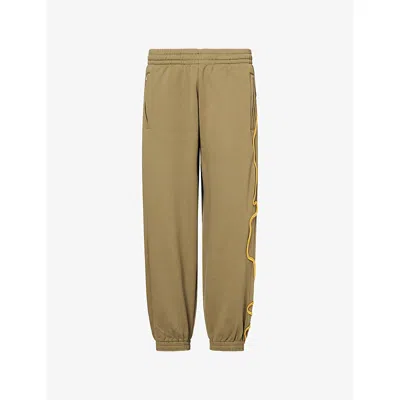 Thames Mens Olive Green  Sunday Cotton Jogging Bottoms