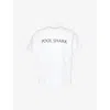 Thames Mens White Pool Shark Text-print Cotton-jersey T-shirt Xl In White