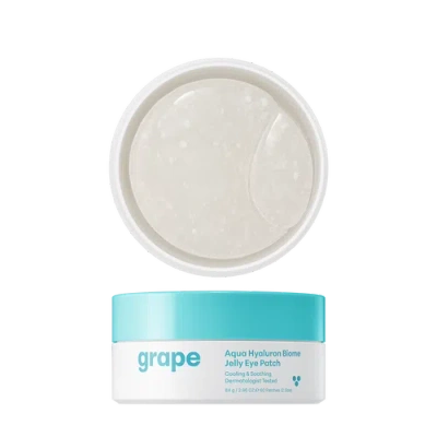 Thank You Farmer Grape Aqua Hyaluron Biome Jelly Eye Patch In Transparent