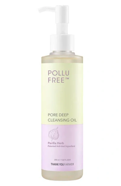 Thank You Farmer Pollufree Pore Deep Cleansing Oil In Transparent