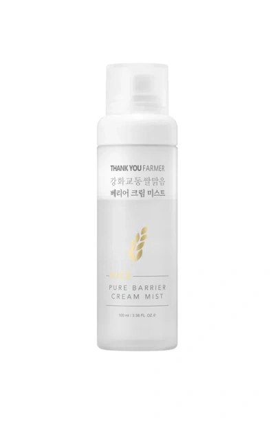 Thank You Farmer Rice Pure Barrier Cream Mist In Transparent