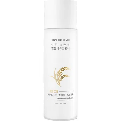 Thank You Farmer Rice Pure Essential Toner In White