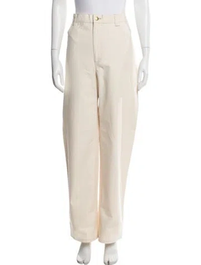 Pre-owned Thank You Have A Good Day Wide Leg Pants In Neutral