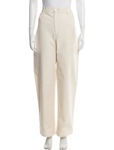 Pre-owned Thank You Have A Good Day Wide Leg Pants In Neutral