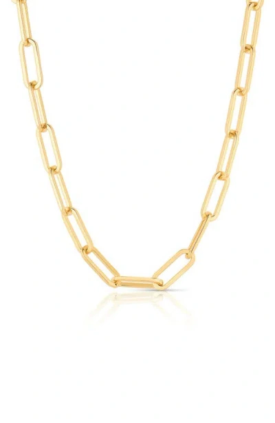 Thatch Allegra Paperclip Chain Necklace In 14k Gold Plated