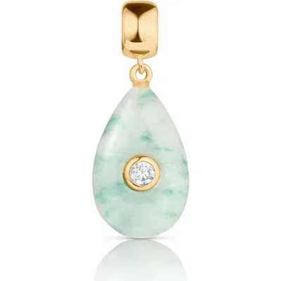 Thatch Bardot Apatite Bail Charm In Green Dot