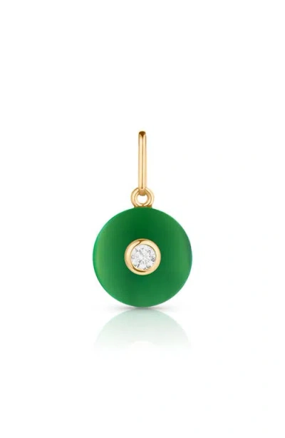 Thatch Bon Bon Jade Charm In Green Jade