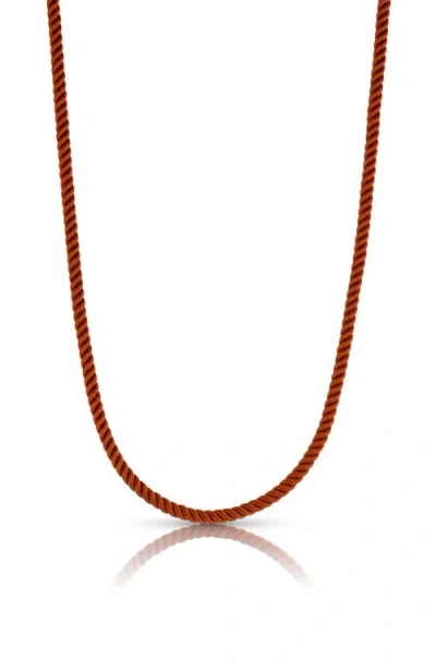Thatch Coco Silk Cord Necklace In Sienna