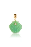 Thatch Coquille Chrysoprase Bail Charm In Green