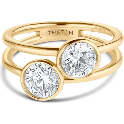 Thatch Dottie 14k Gold Plated Cubic Zirconia Ring