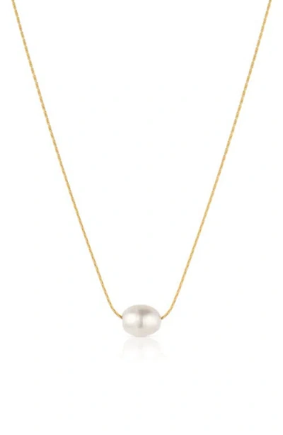 Thatch Isla Pearl Pendant Necklace In 14k Gold Plated