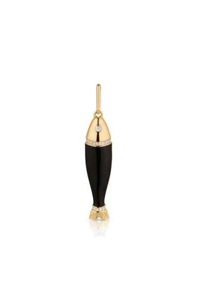 Thatch Marin Fish Charm In Black