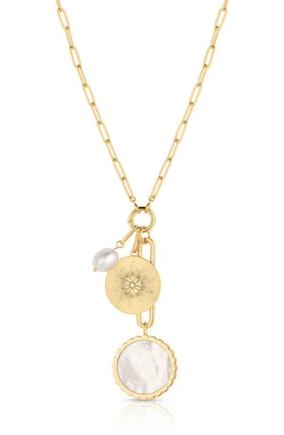 Thatch Solario Mother Of Pearl Pendant Necklace