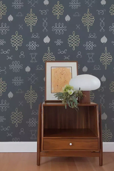Thatcher After Chinterwink Hand Printed Wallpaper In Blue