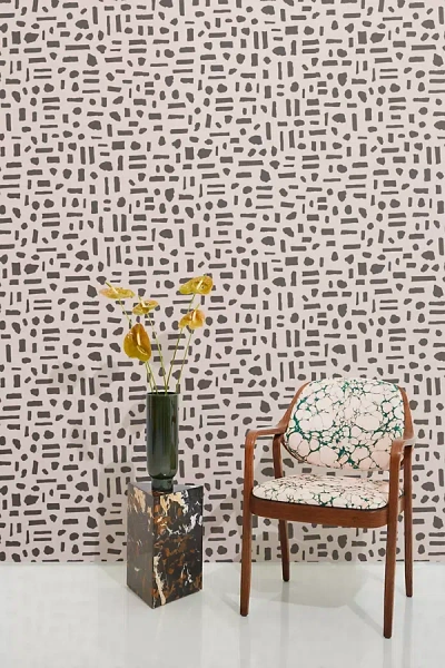 Thatcher The Pearl Hand Printed Wallpaper In Animal Print
