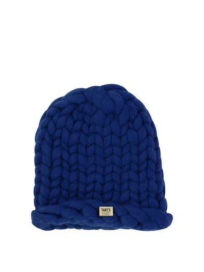 That's A Hat! Cable-knit Beanie In Blue