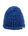 That's Hat That's ꓯhat! Woman Hat Blue Size Onesize Wool