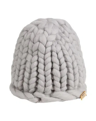 That's Hat That's ꓯhat! Woman Hat Light Grey Size Onesize Wool