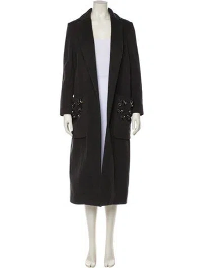 Pre-owned The 2nd Skin Co. Virgin Wool Coat In Gray