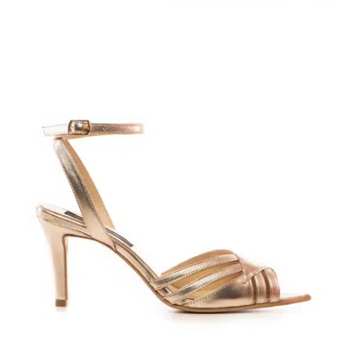 The 5th Element Women's Amina Light Gold Leather Sandals