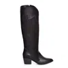 The 5th Element Women's Artemis Black High Western Boots In Black