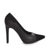 The 5th Element Women's Black Selma Print & Suede Stiletto Pumps In Black